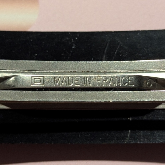 France Luxe Black and Silver Hair Clip - Picture 4 of 4